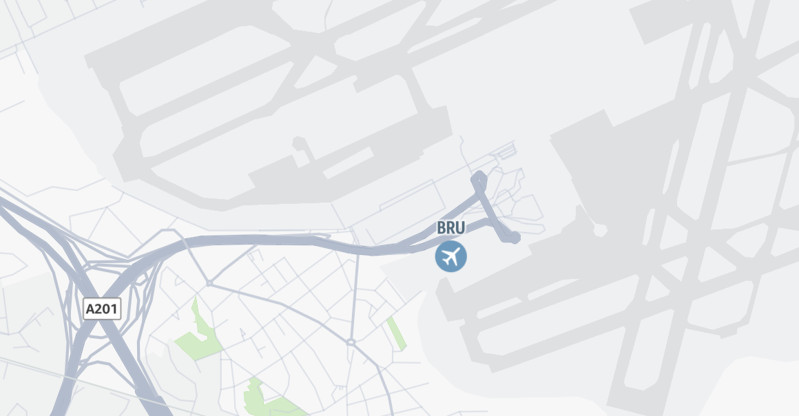 Map of Brussels Airport, Zaventem